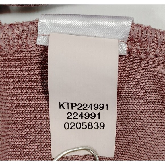 J Jill Pure Jill Top Womens Medium Pink Modal Blend V-Neck 3/4 Sleeve Sweatshirt - Picture 9 of 9